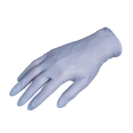 Rękawiczki nitrylowe z owsem,kolor popielaty/100sz  L