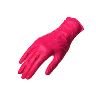 Rękawiczki nitrylowe malinowe      S  M  L  